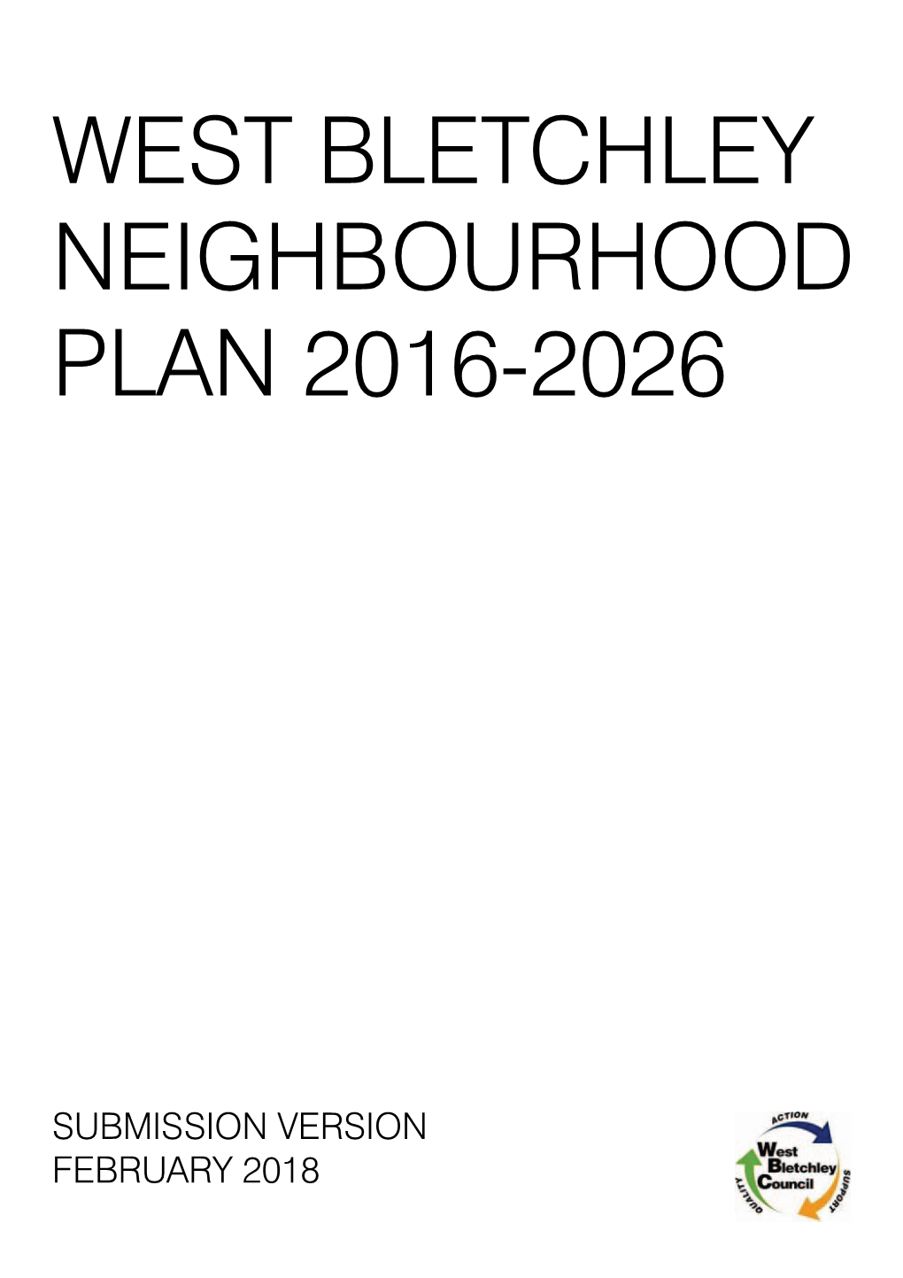 West Bletchley Neighbourhood Plan 2016-2026