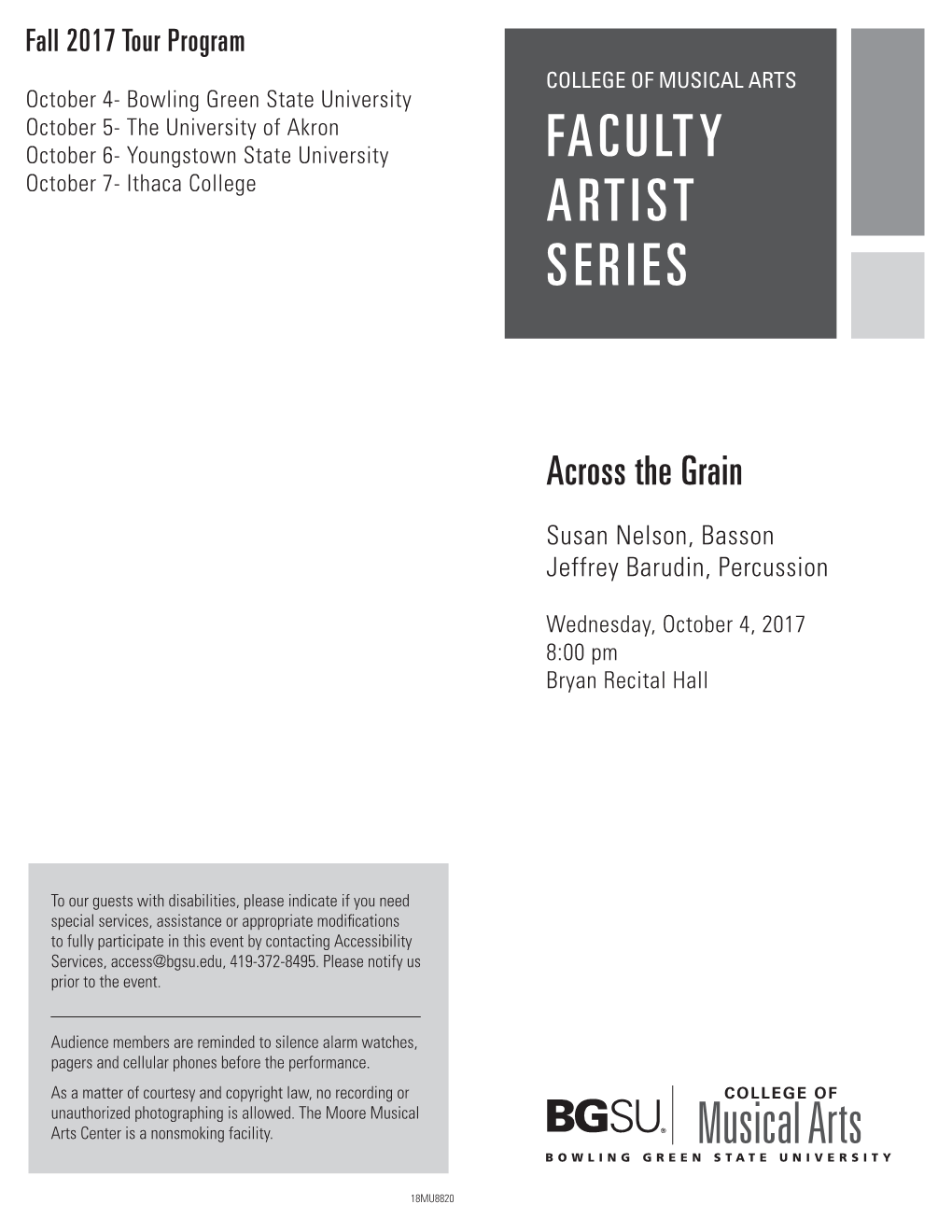 Faculty Artist Series