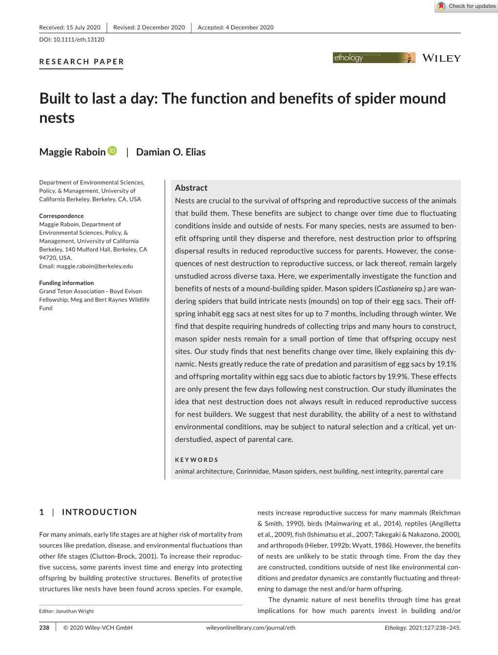 The Function and Benefits of Spider Mound Nests