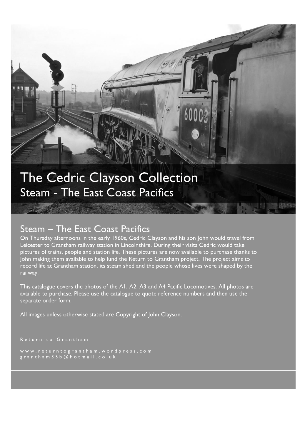 The Cedric Clayson Collection Steam - the East Coast Pacifics