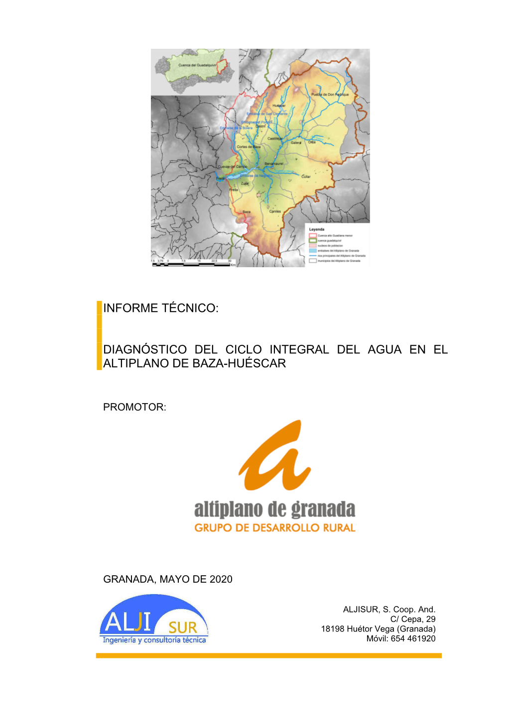 Diagnóstico Del Ciclo Integral Del Agua En El Altiplano De Baza-Huéscar