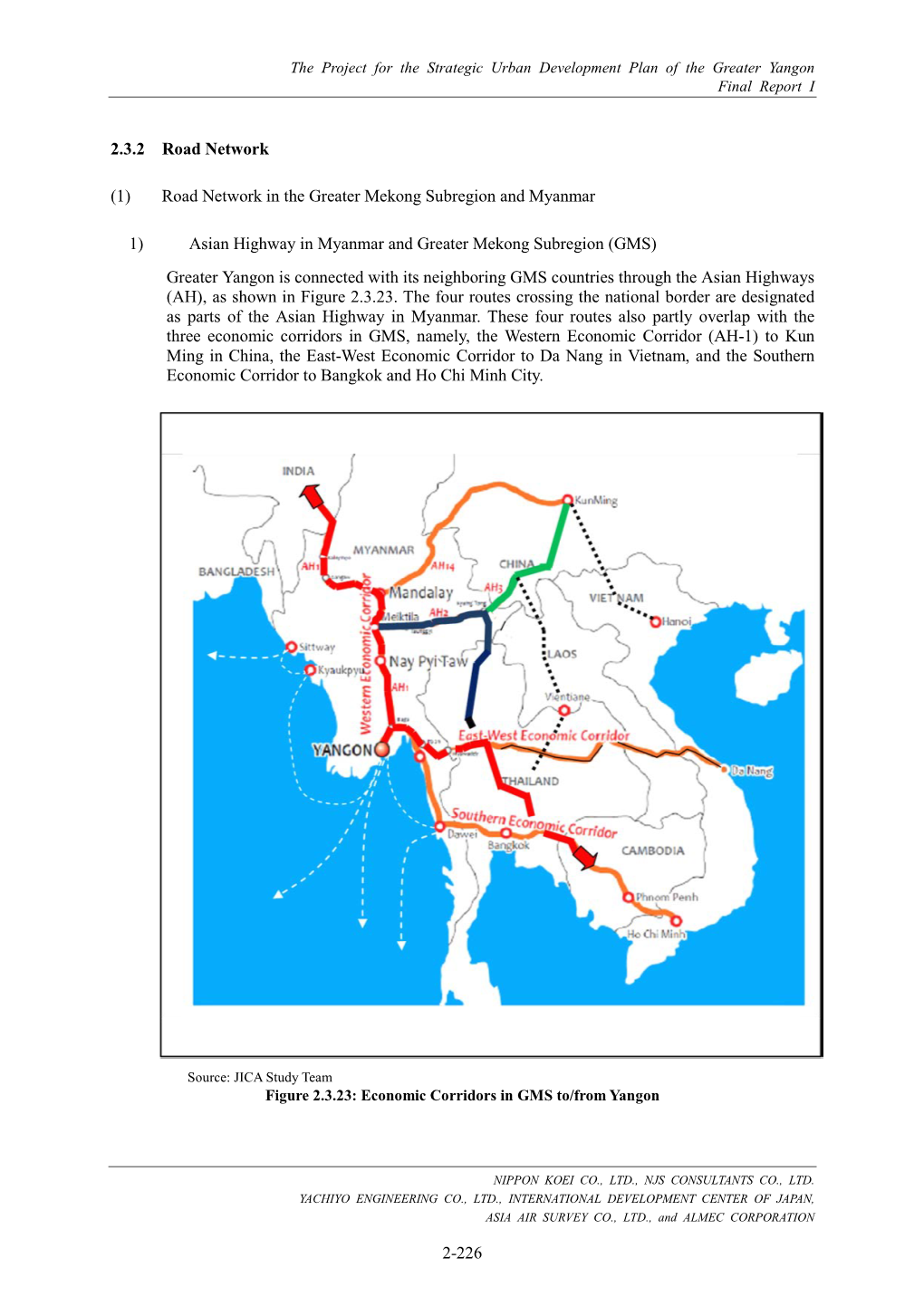 2-226 2.3.2 Road Network (1) Road Network in the Greater Mekong