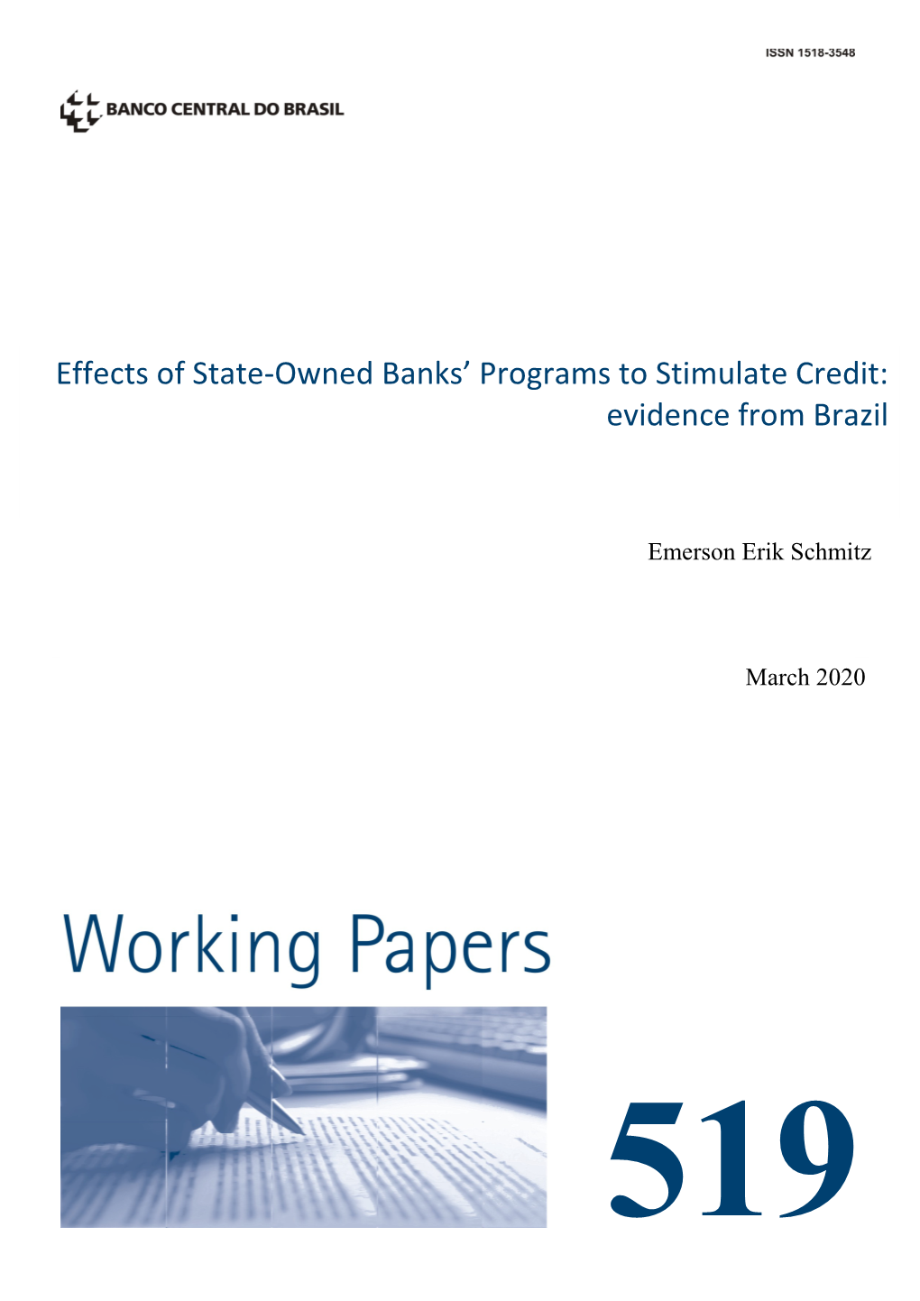 Effects of State-Owned Banks' Programs to Stimulate Credit