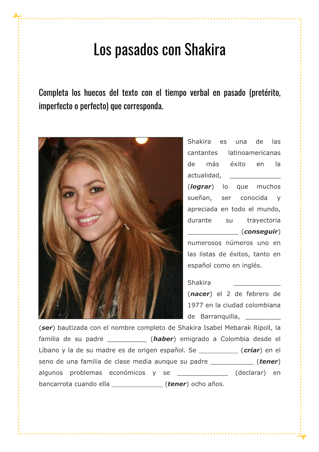 Los Pasados Con Shakira