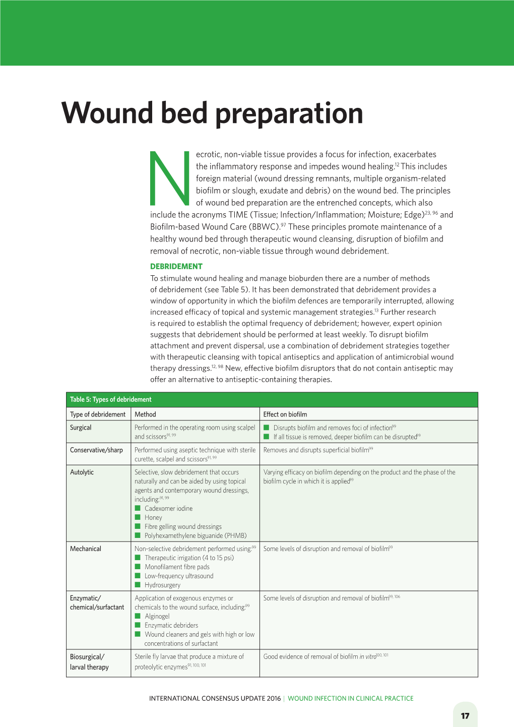 Wound Bed Preparation