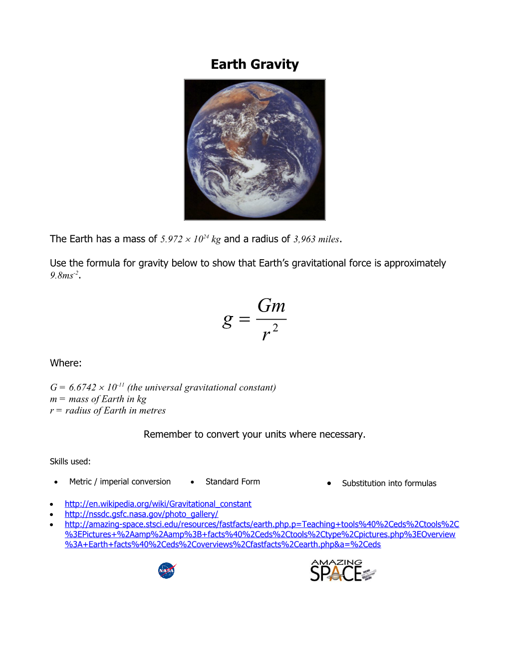 Hubble Standard Form Answers