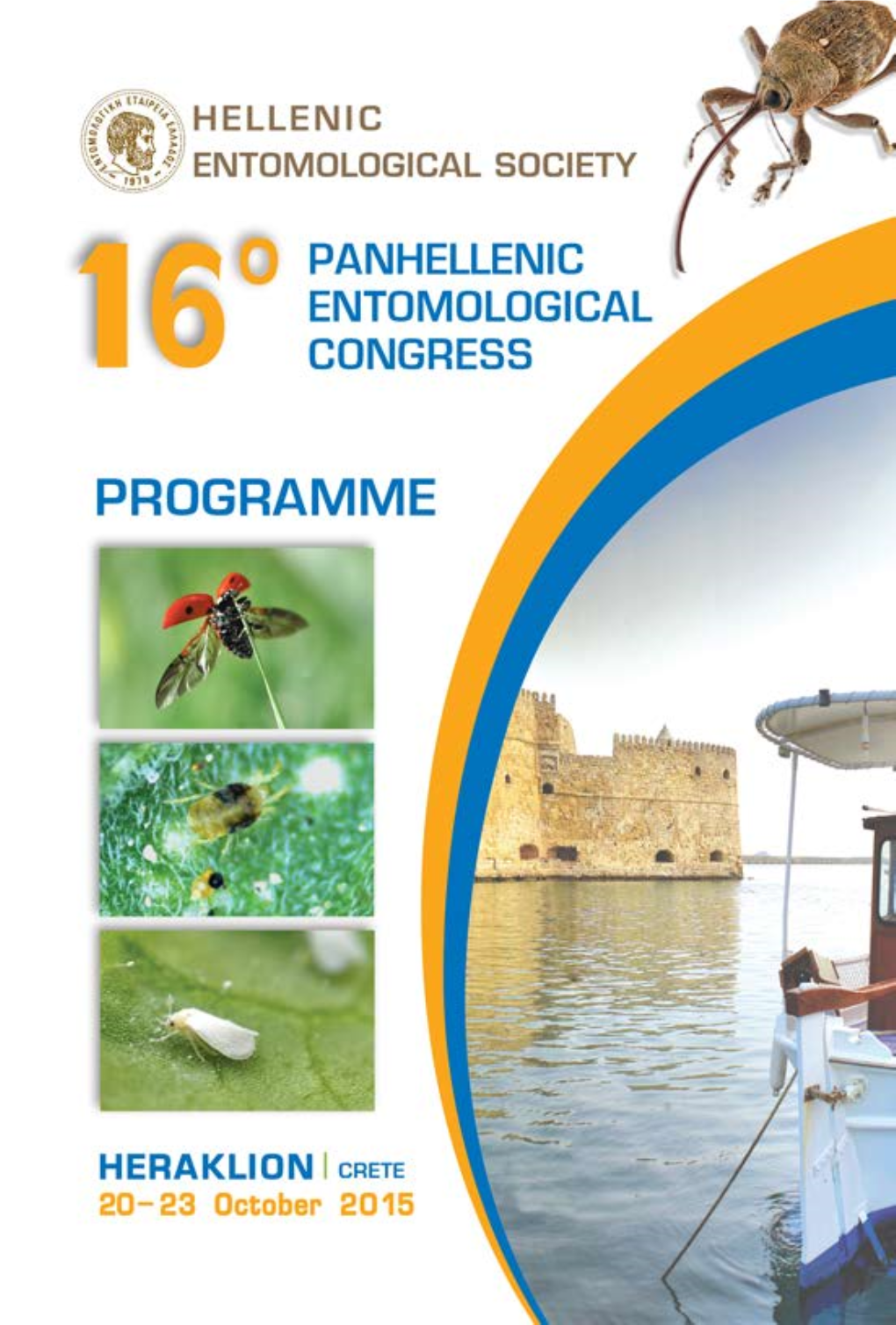 16Th Panhellenic Entomological Congress Heraklio, 20-23 October 2015