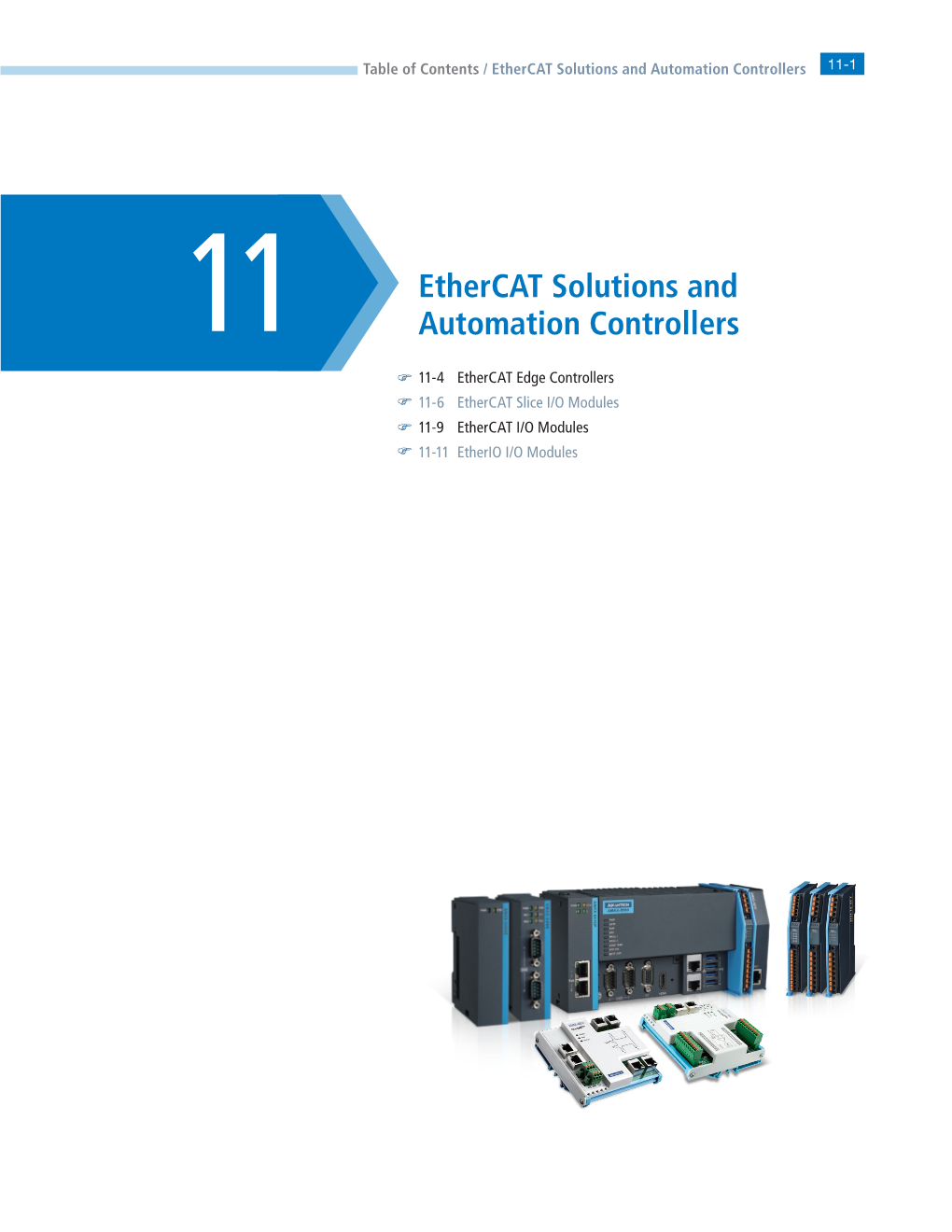 Ethercat Solutions and Automation Controllers 11-1