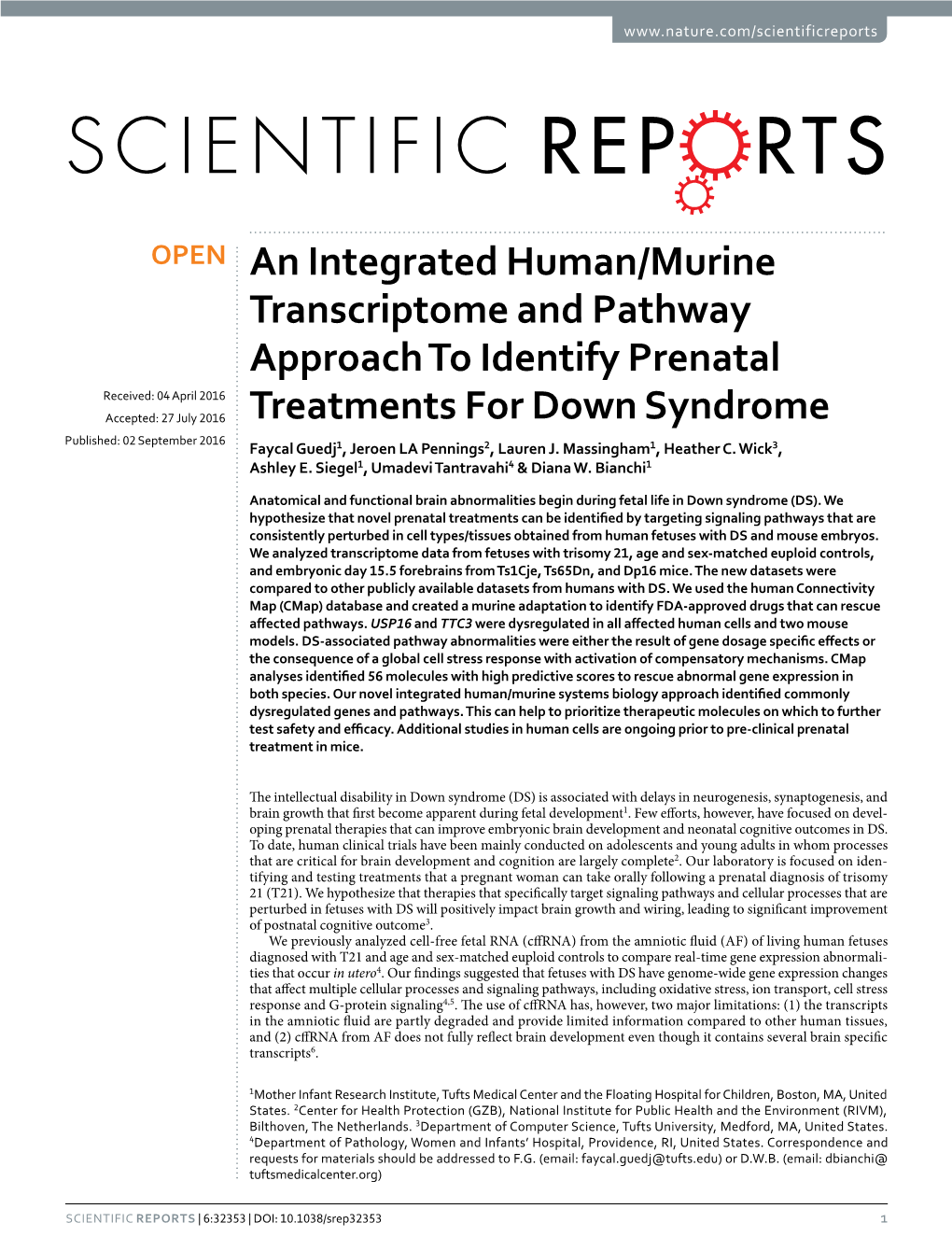 An Integrated Human/Murine Transcriptome and Pathway