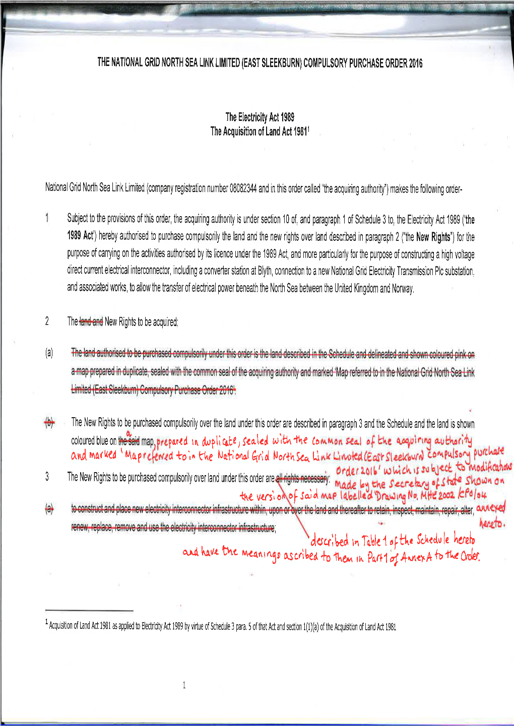 Compulsory Purchase Order 2016