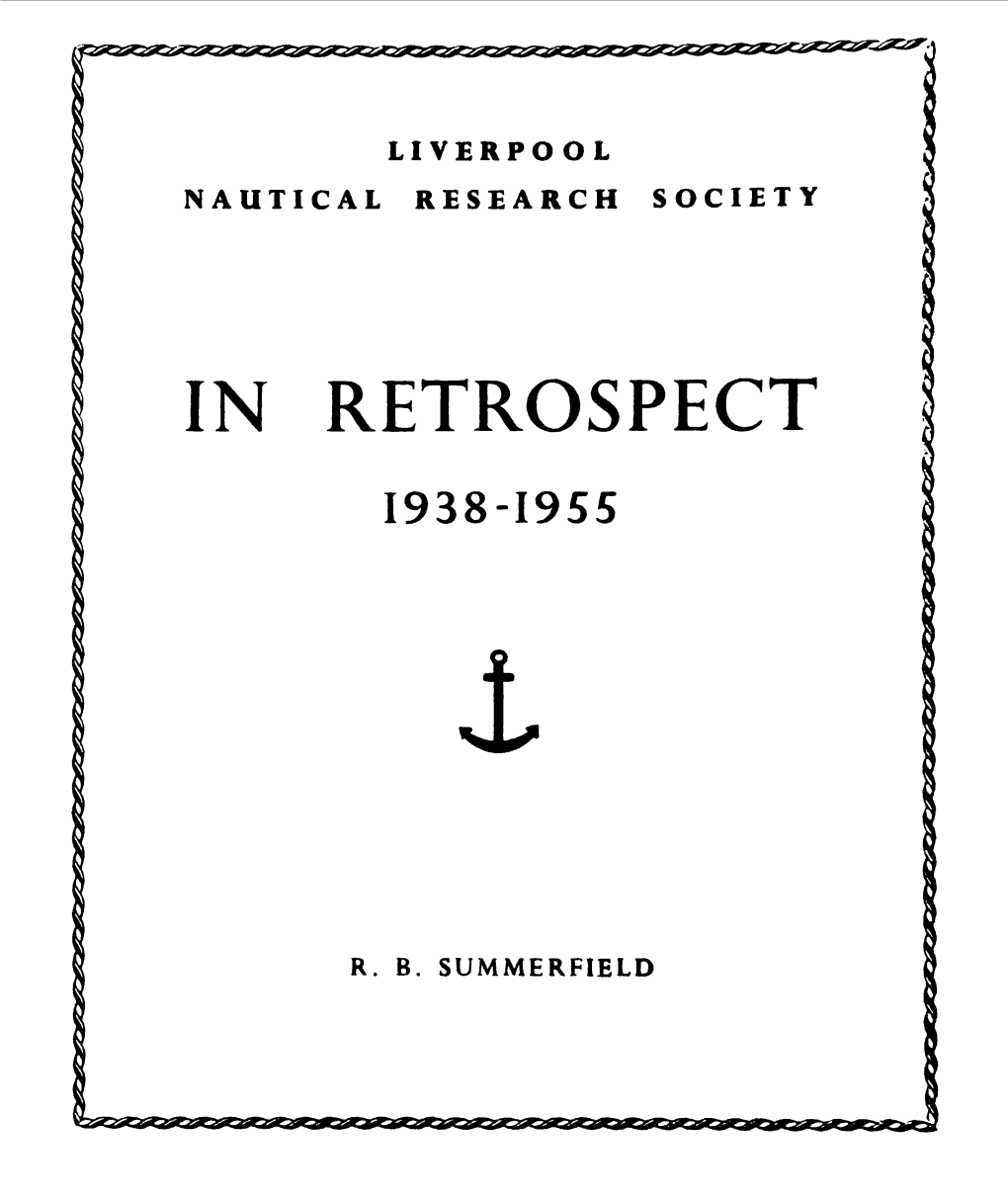 In Retrospect 1938 – 1955