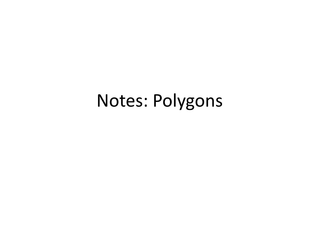 Notes Polygons and Quadrilaterals.Pdf