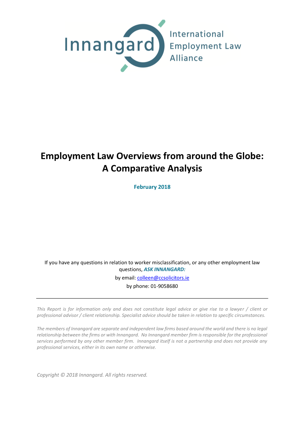 Employment Law Overviews from Around the Globe: a Comparative Analysis