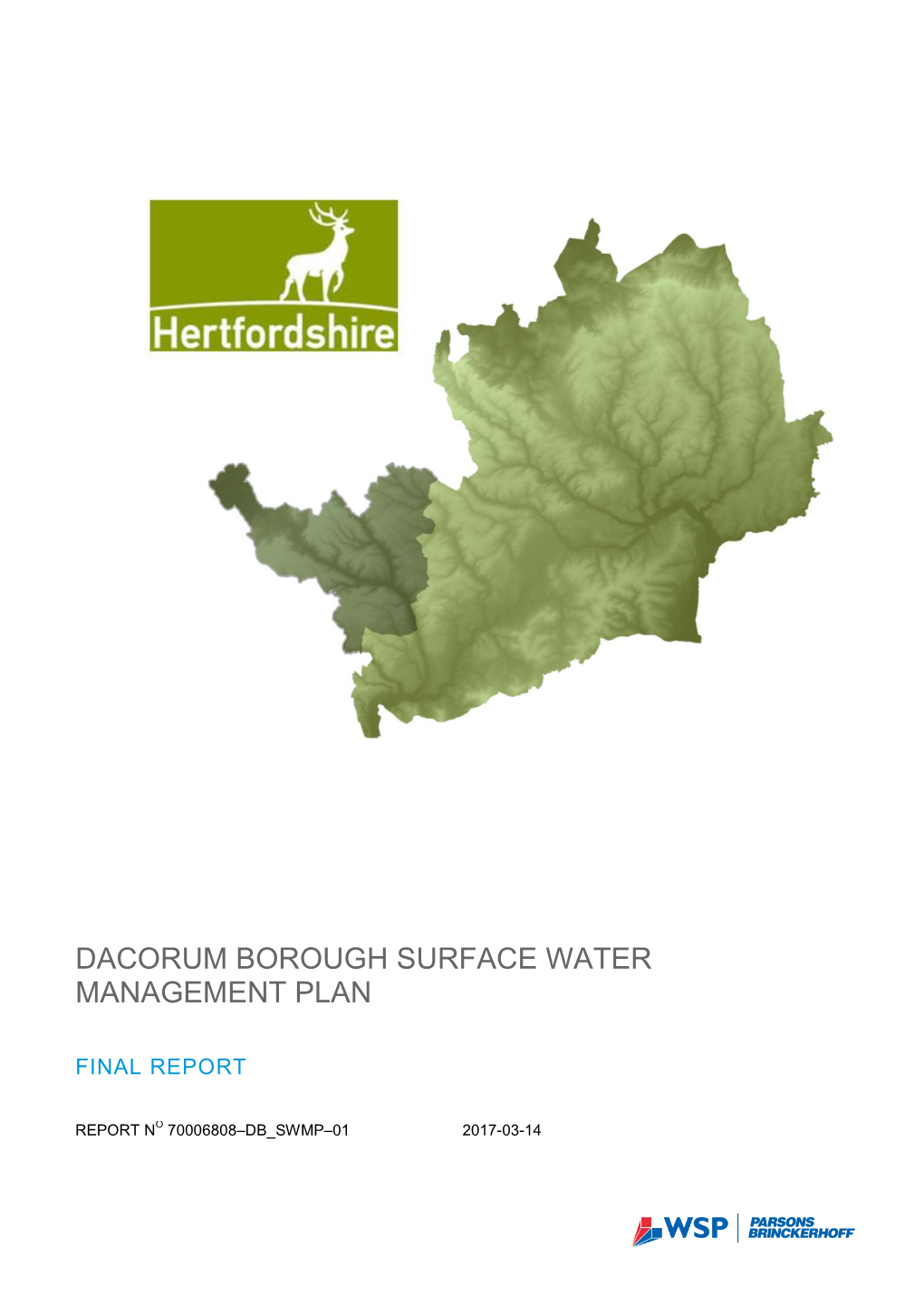 Dacorum Borough Surface Water Management Plan