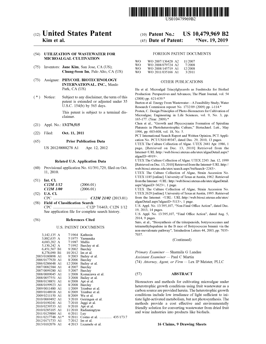 ( 12 ) United States Patent