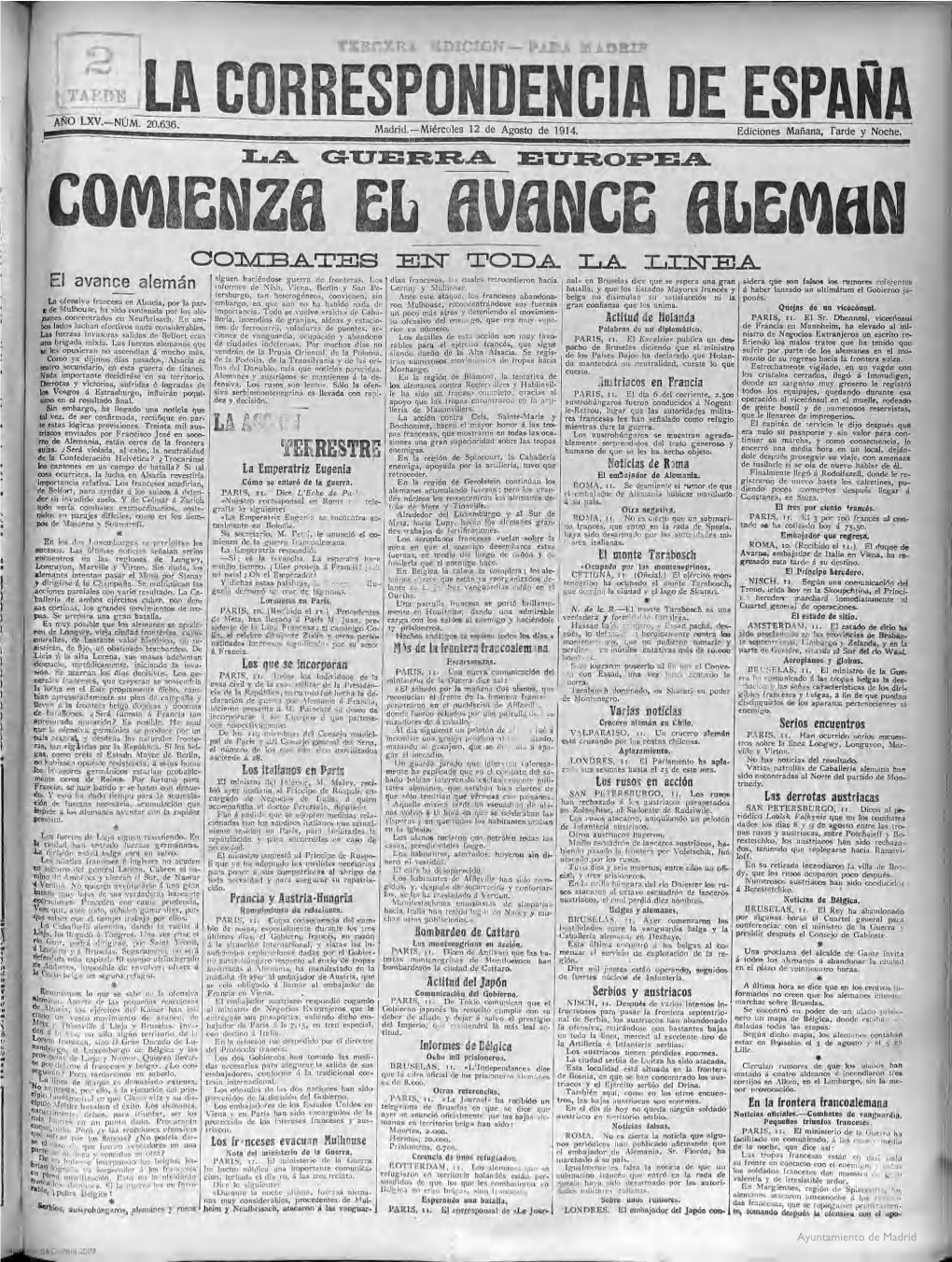 La Correspondencia De España(1914)