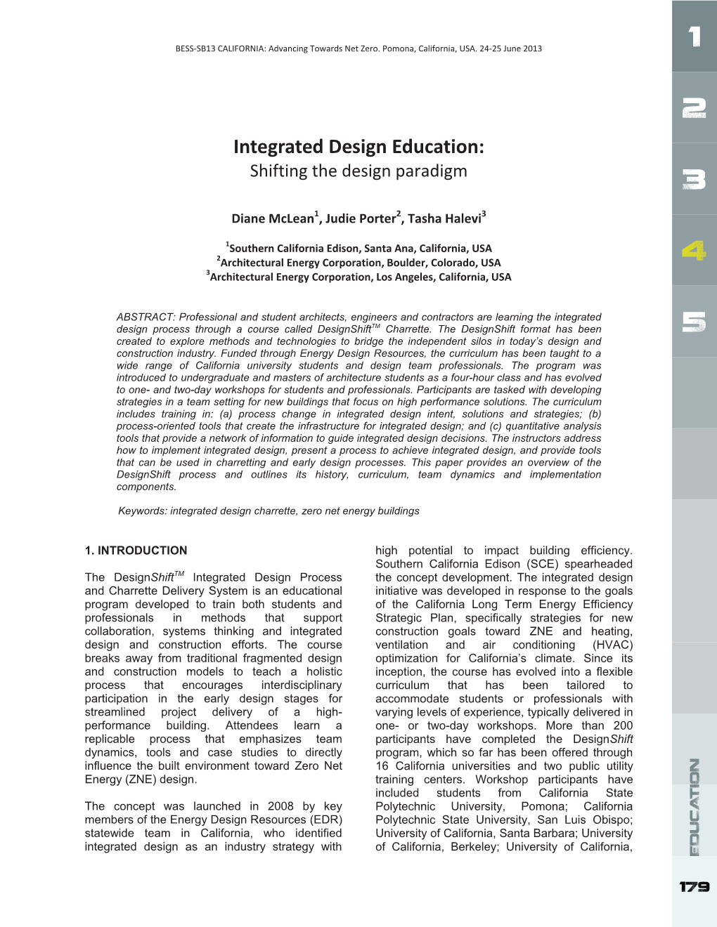 Integrated Design Education: Shifting the Design Paradigm 3