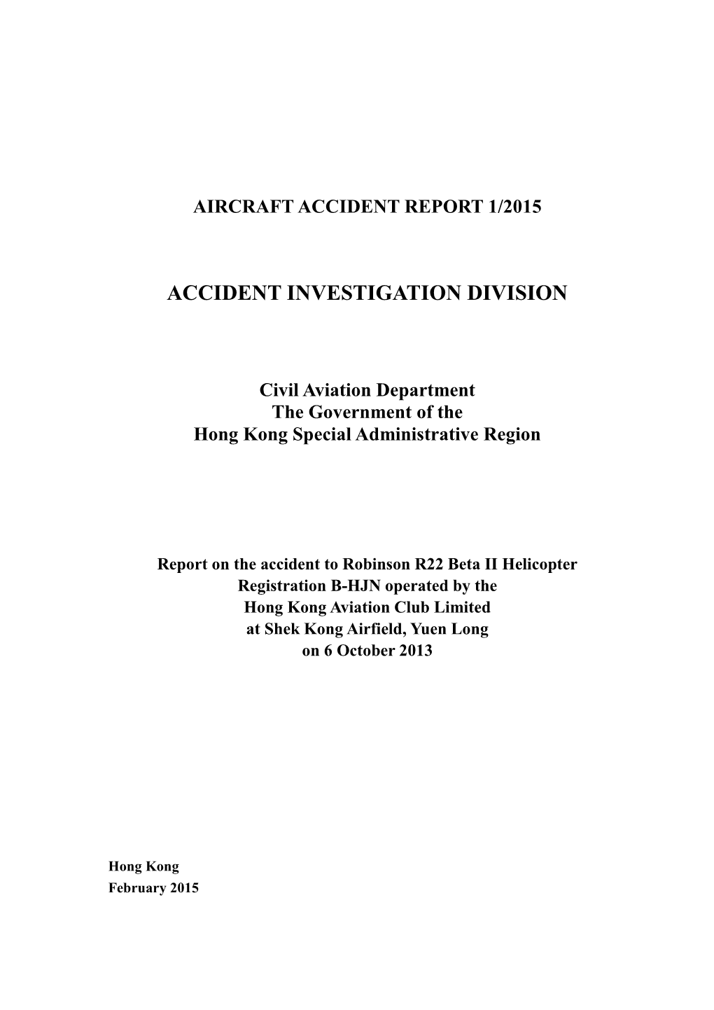 Accident Investigation Division