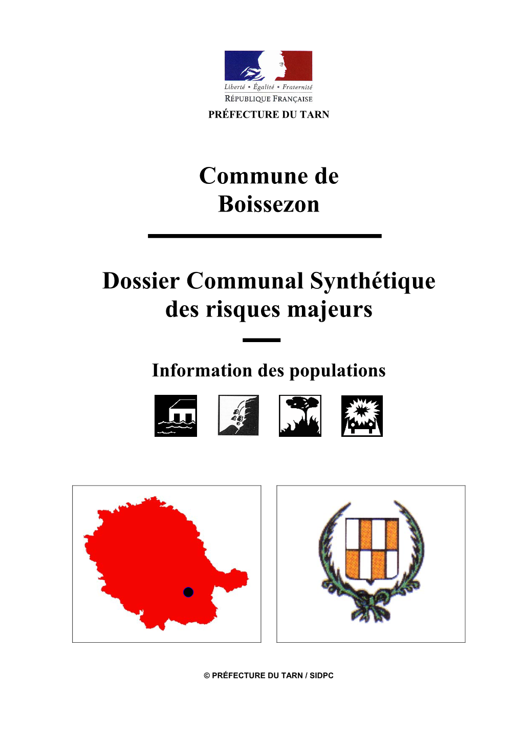 Commune De Boissezon Dossier Communal Synthétique Des Risques