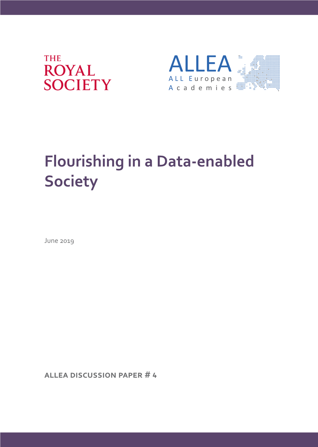 Flourishing in a Data Enabled Society