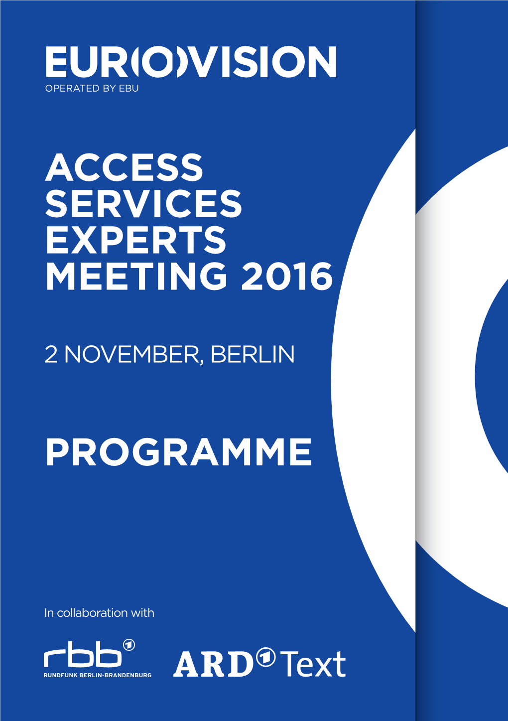 ACCESS SERVICES Experts MEETING 2016 PROGRAMME