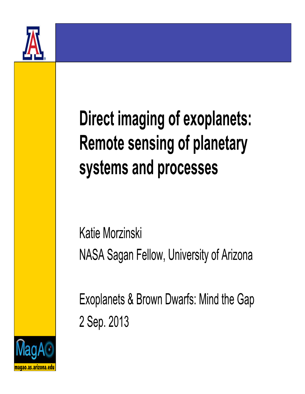 Direct Imaging of Exoplanets: Remote Sensing of Planetary Systems And