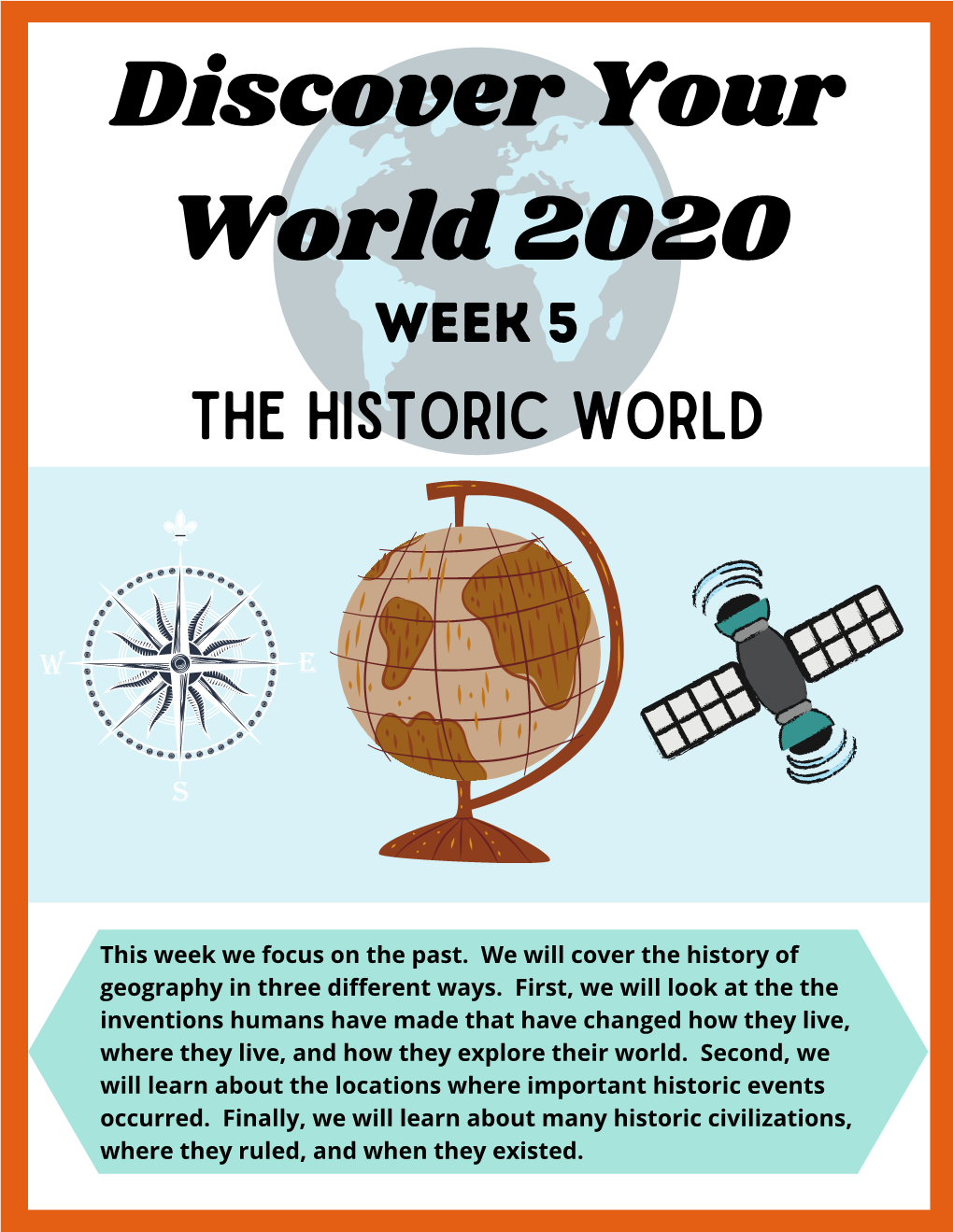 Discover Your World 2020 Week 5 the Historic World