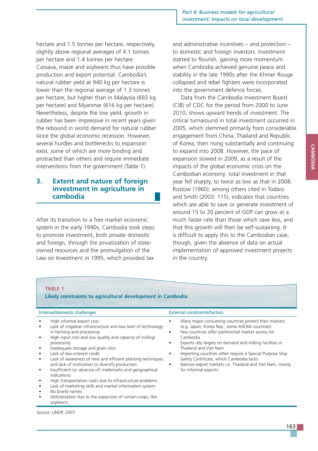 3. Extent and Nature of Foreign Investment in Agriculture In