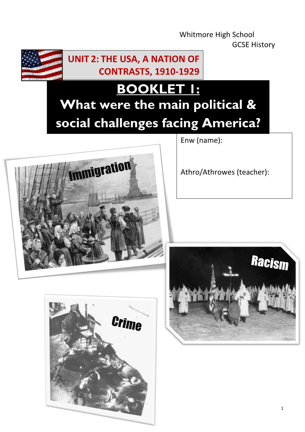 What Were the Main Political & Social Challenges Facing America?