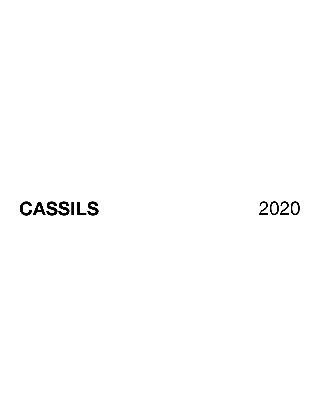 Cassils 2020 Cassils 2020 Short Bio