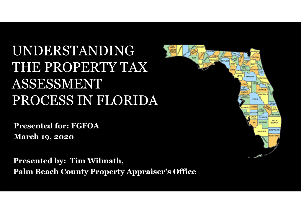 Understanding the Property Tax Assessment Process in Florida