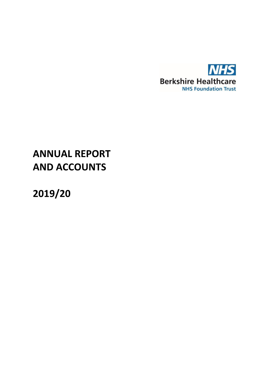 Annual Report and Accounts