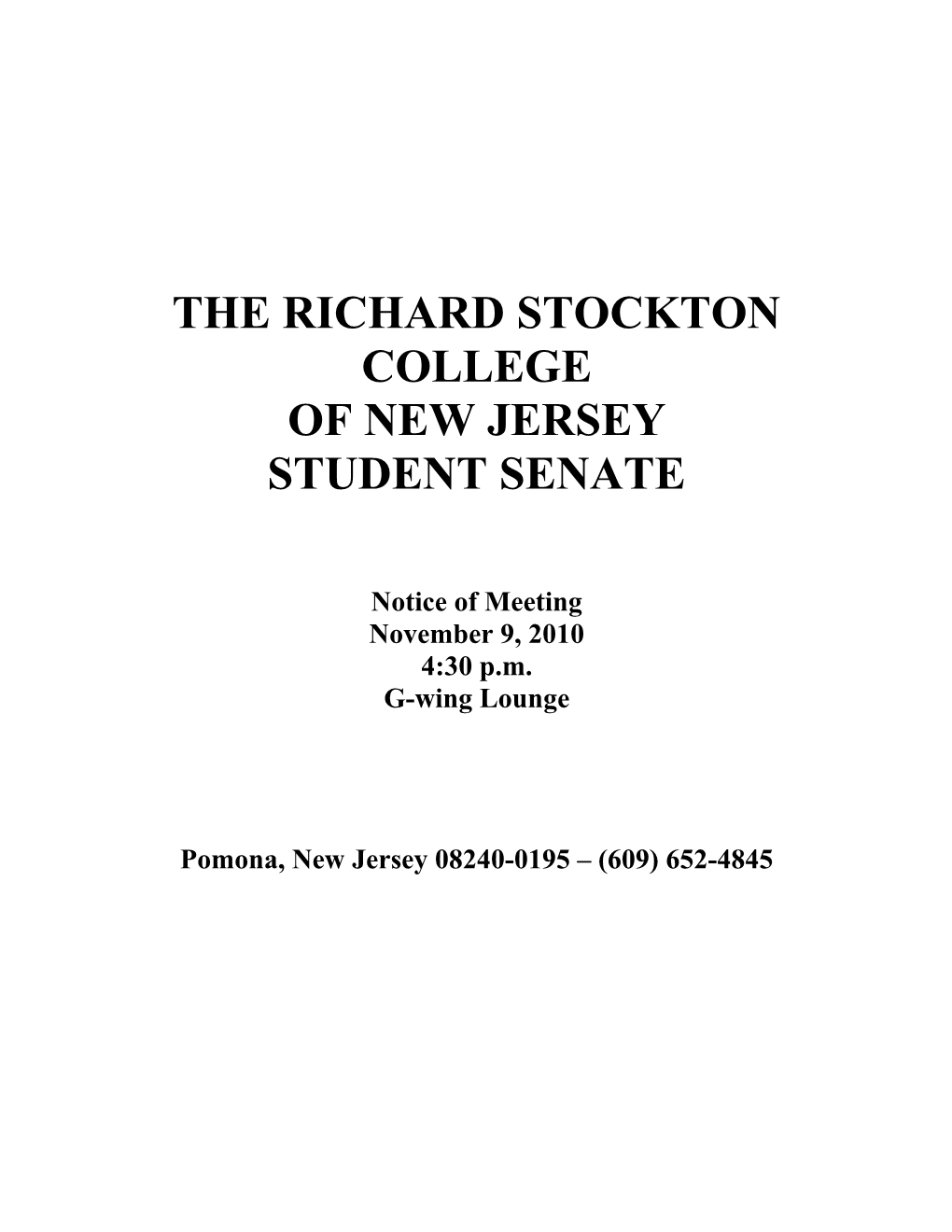 The Richard Stockton College s7