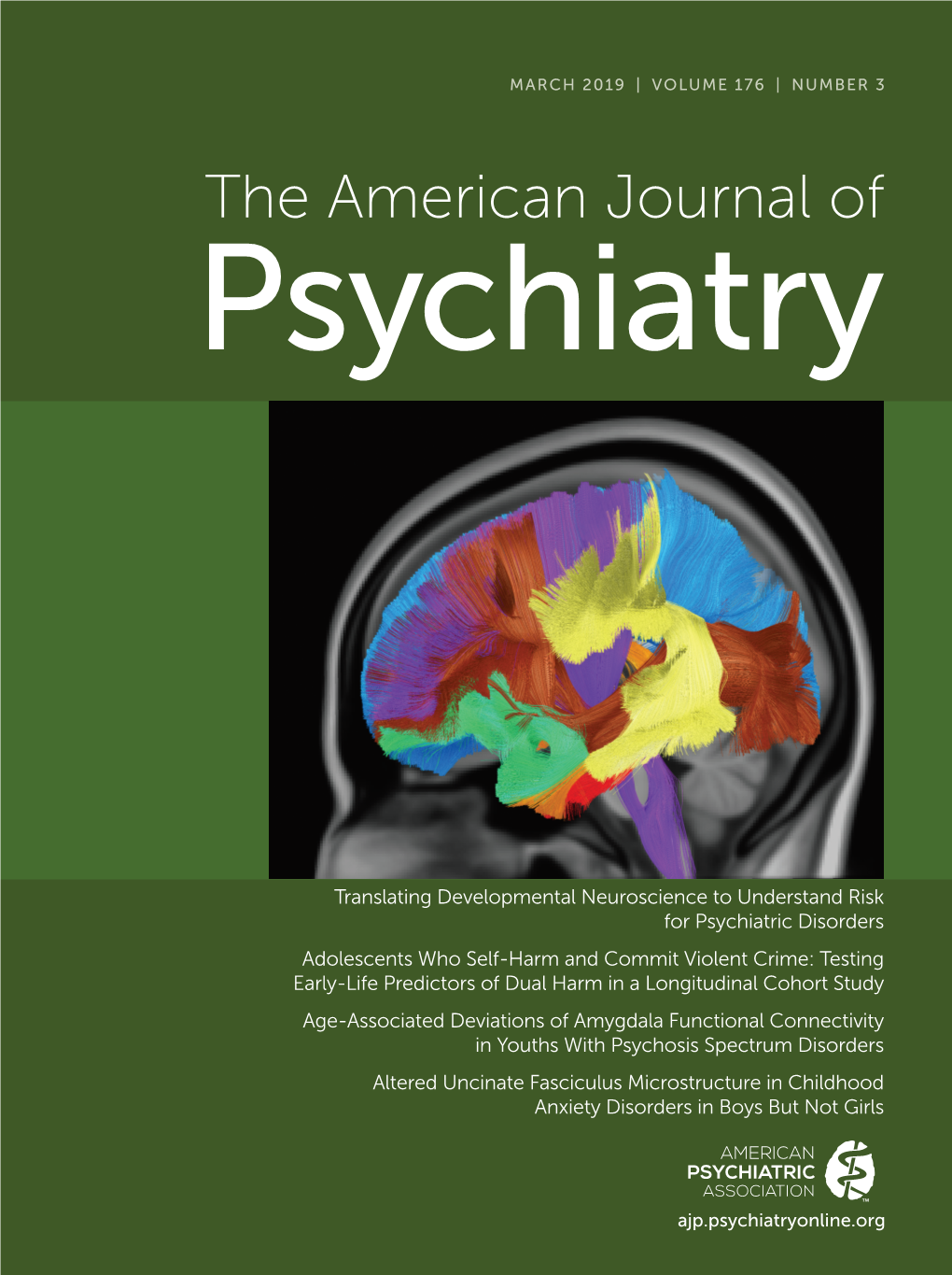 The American Journal of Psychiatry VOLUME 176 VOLUME