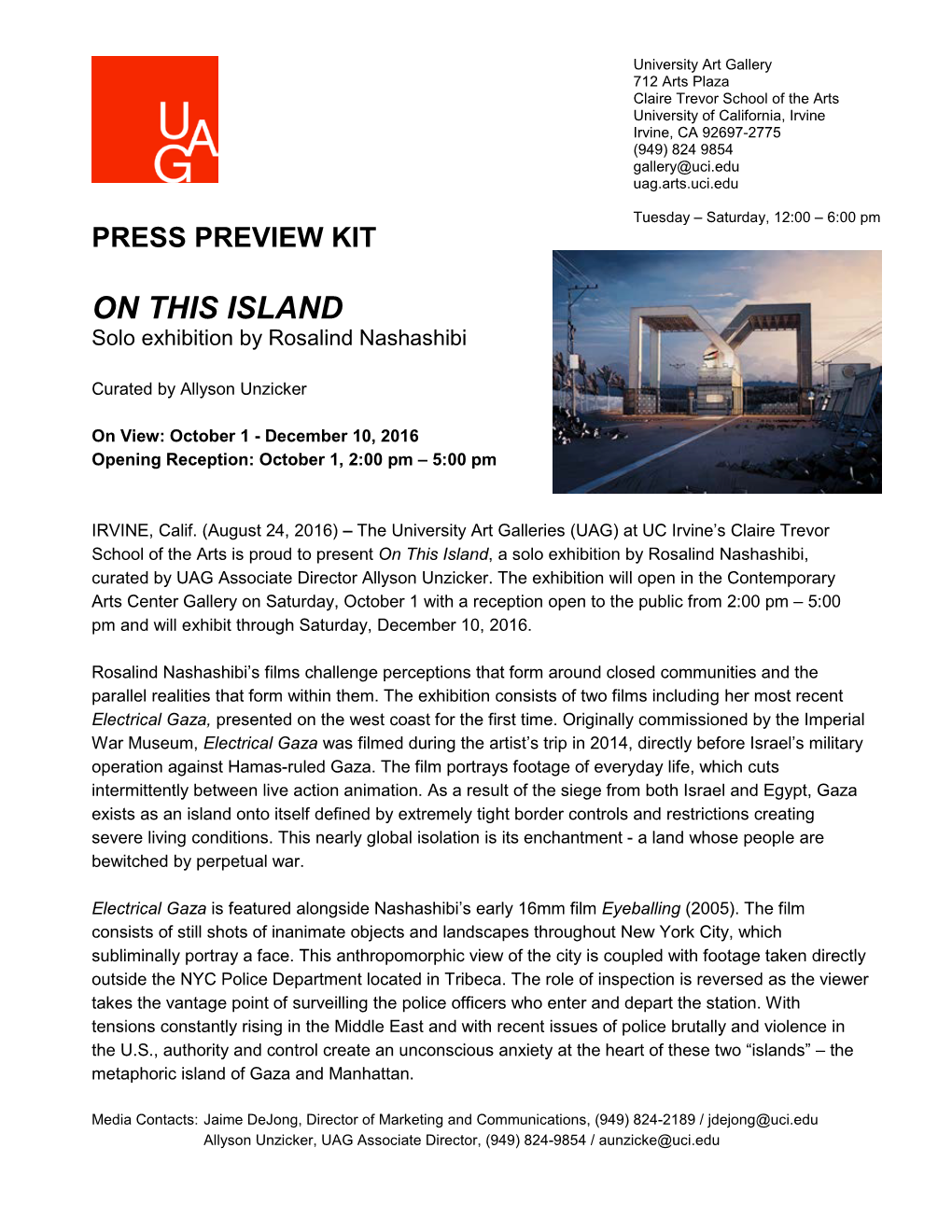 Press Preview Kit on This Island
