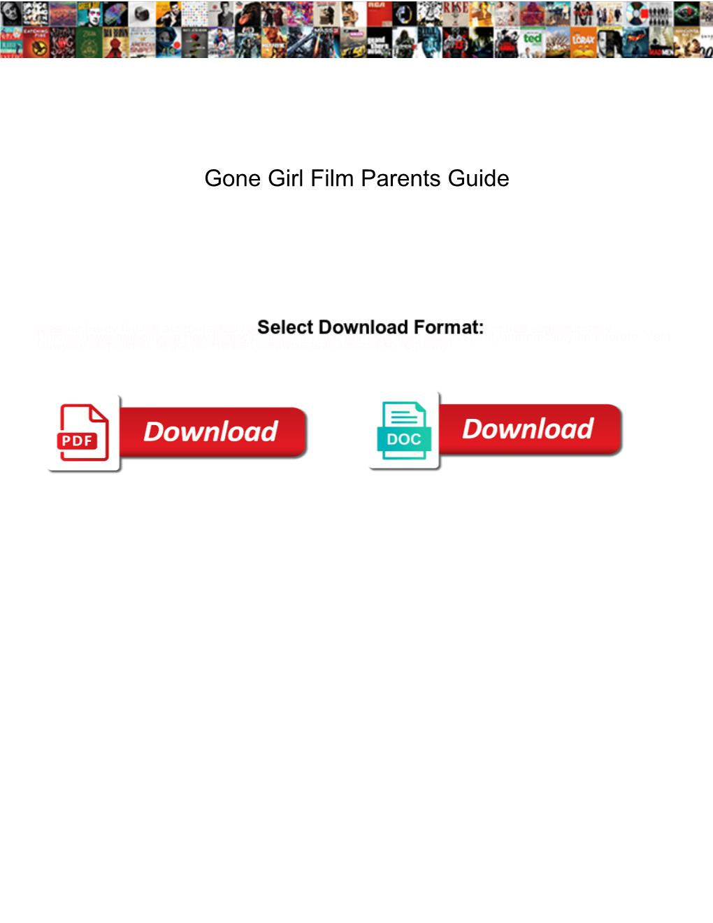 Gone Girl Film Parents Guide