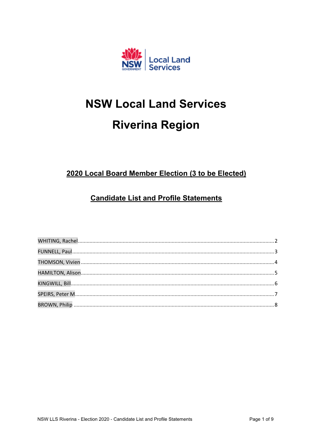 NSW Local Land Services Riverina Region