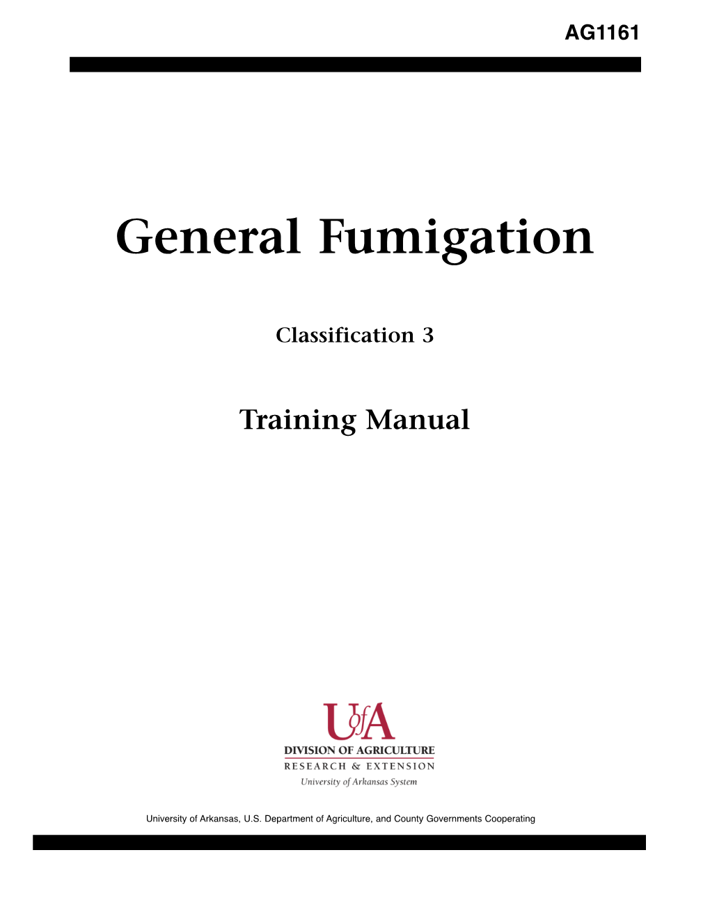 General Fumigation Classification 3 Training Manual