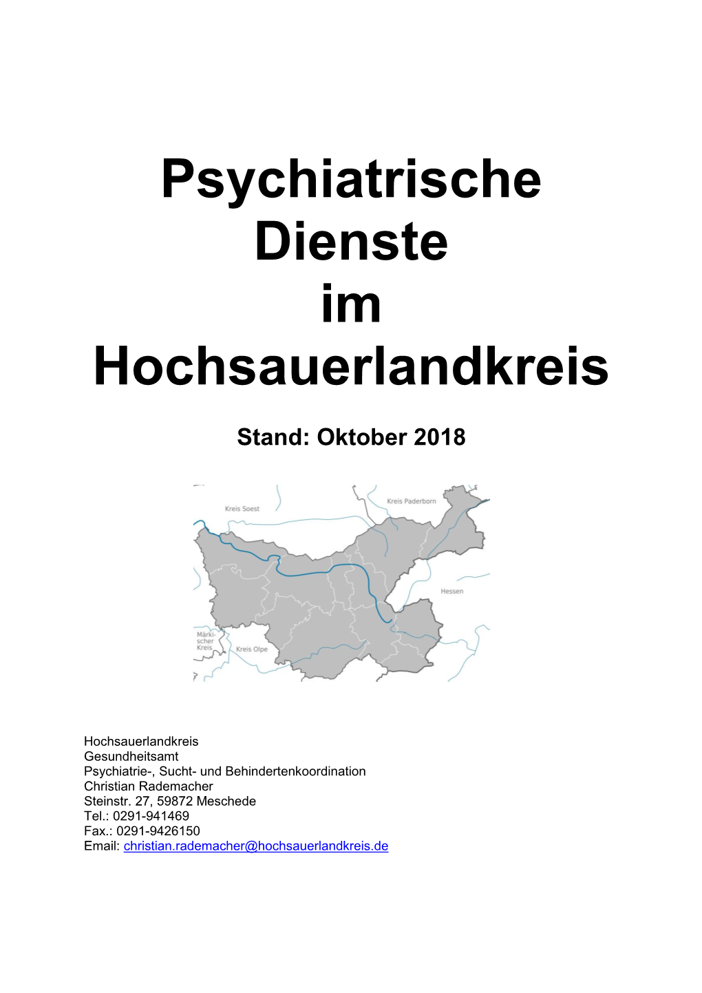 Psychiatrische Dienste Im Hochsauerlandkreis