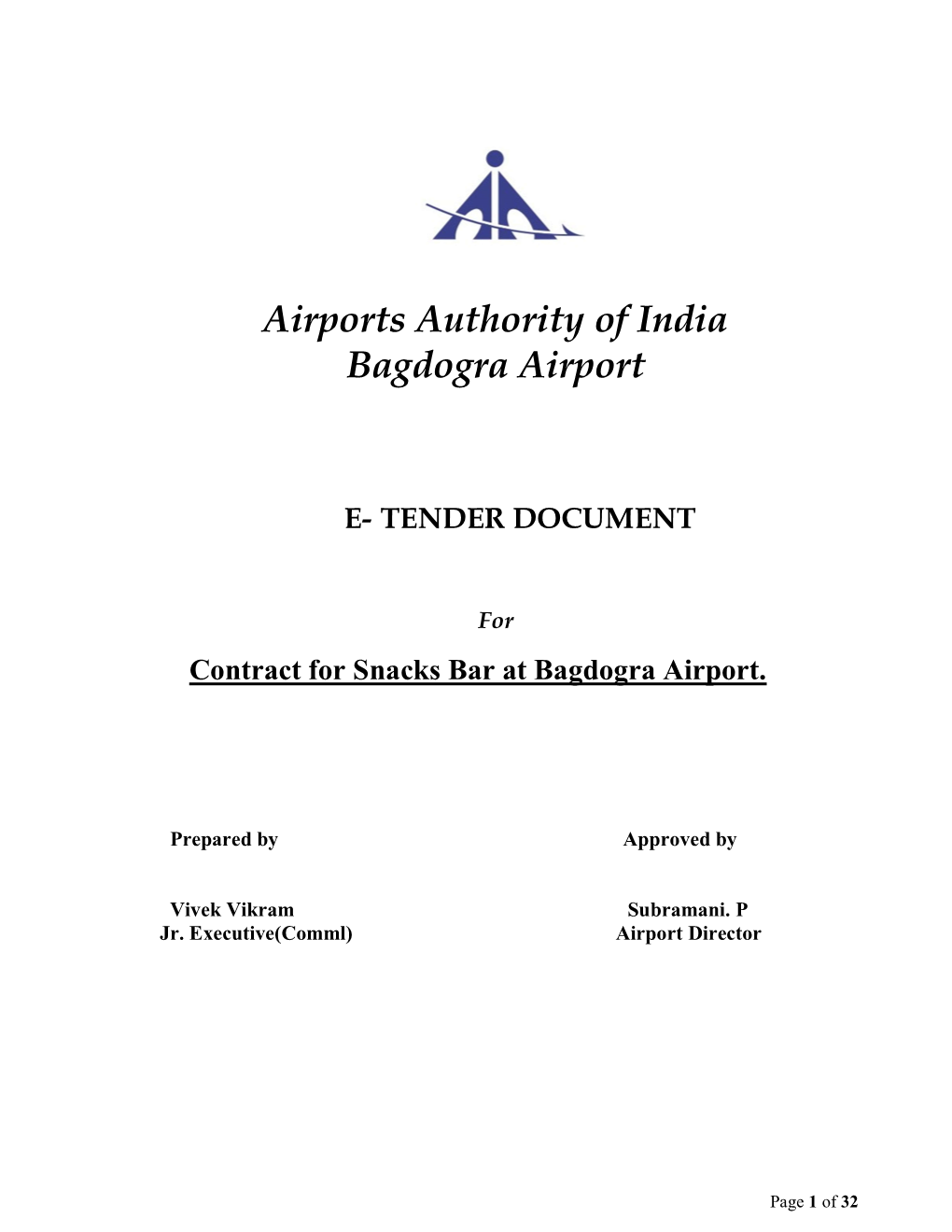 Airports Authority of India Bagdogra Airport