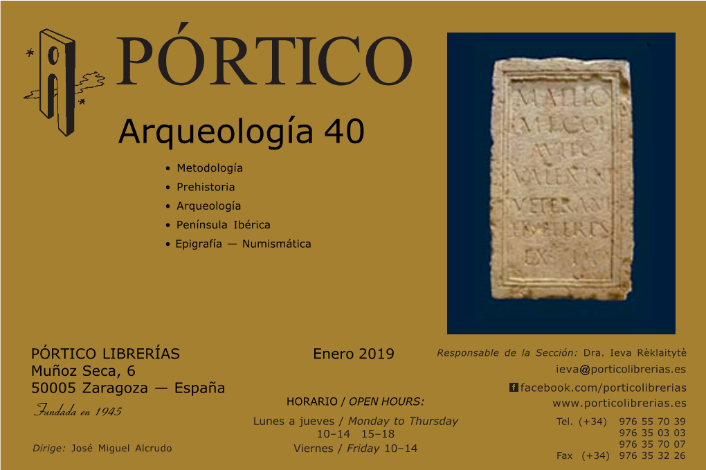 Arqueología 40 Enero 2019