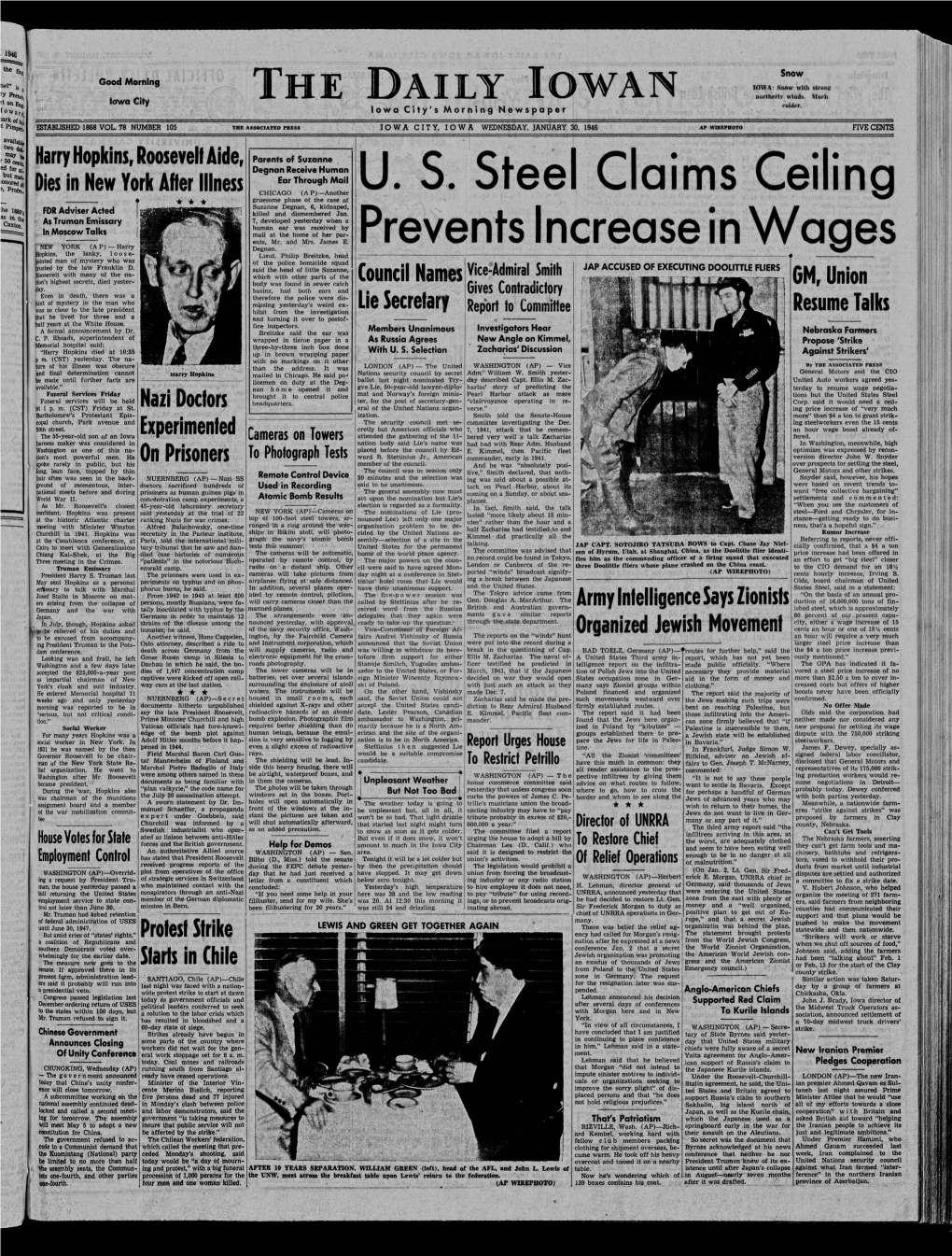 Daily Iowan (Iowa City, Iowa), 1946-01-30