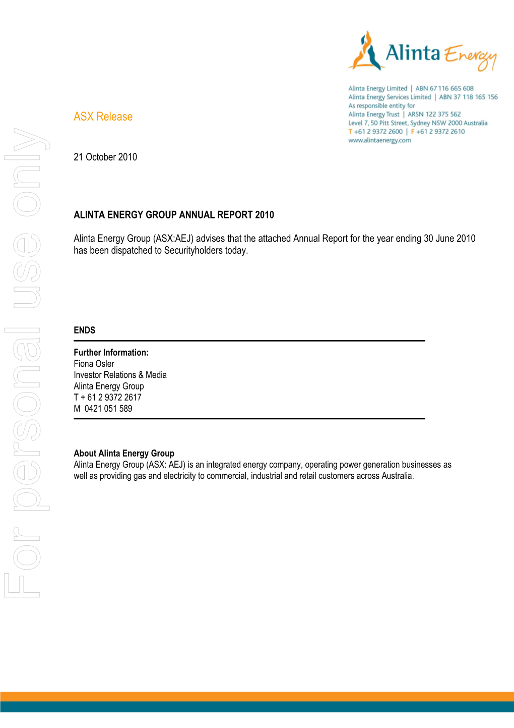 AEJ 2010 Annual Report Cover Sheet