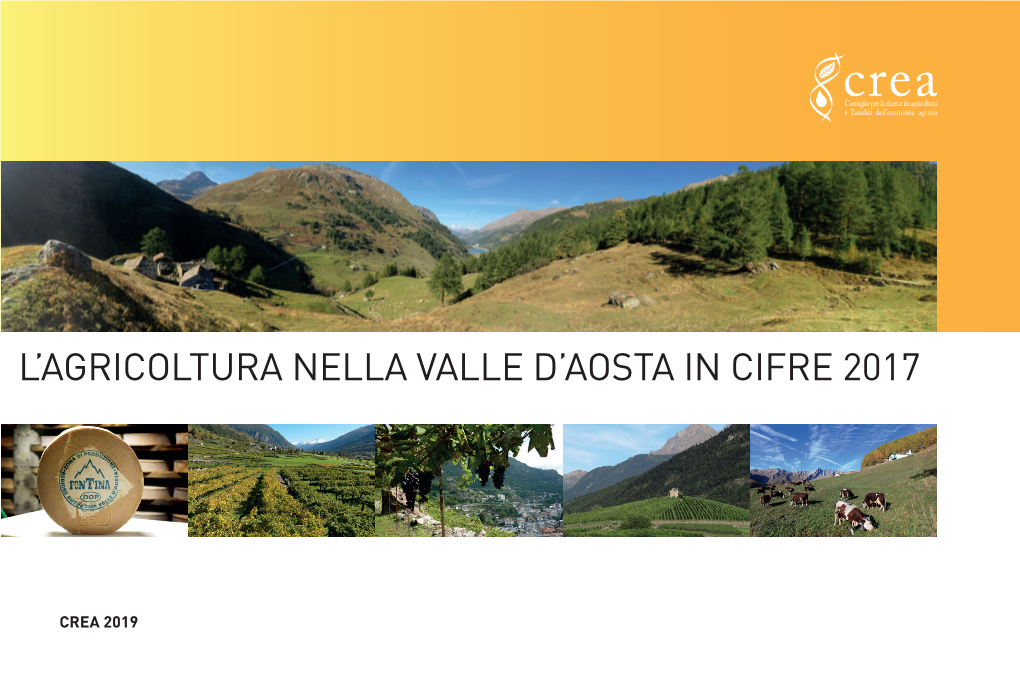 L'agricoltura Nella Valle D'aosta in Cifre 2017