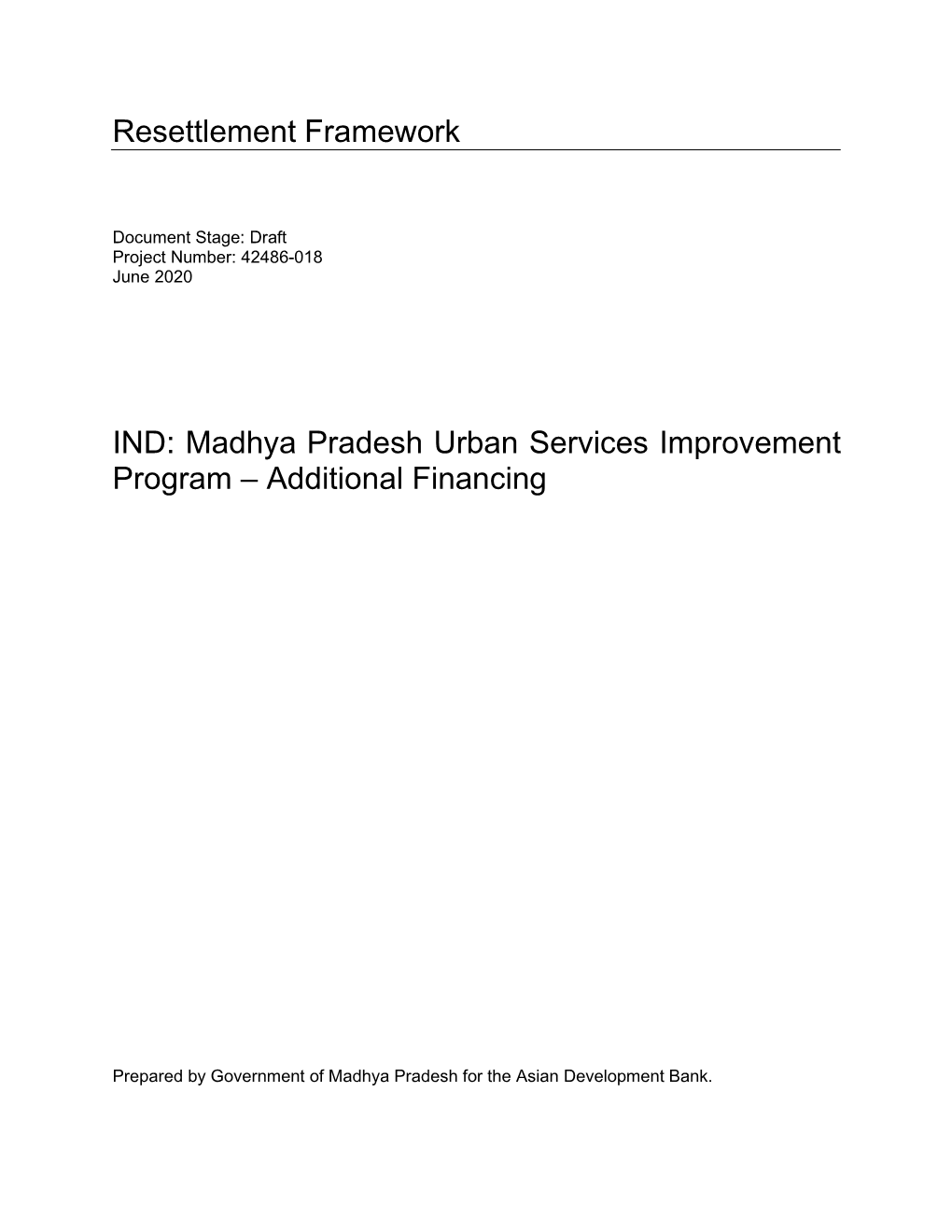Madhya Pradesh Urban Services Improvement Project