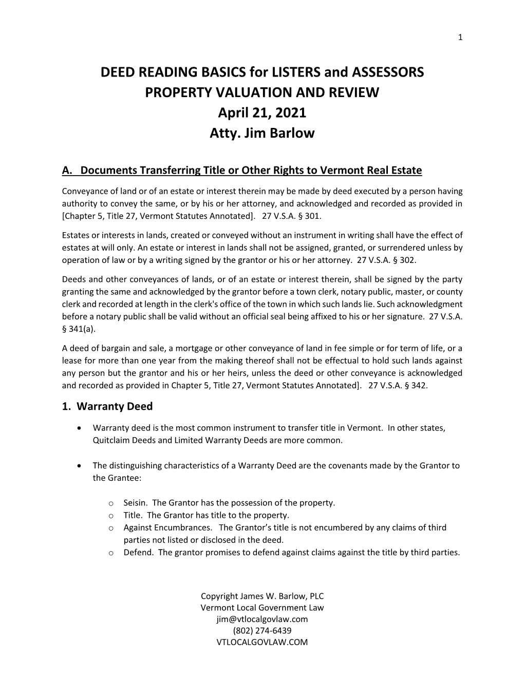 PVR Deed Reading and Exemptions 2021.Pdf