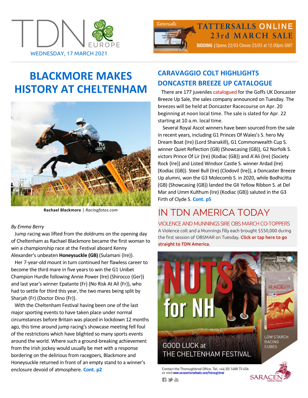 Tdn Europe • Page 2 of 7 • Thetdn.Com Wednesday • 17 March 2021