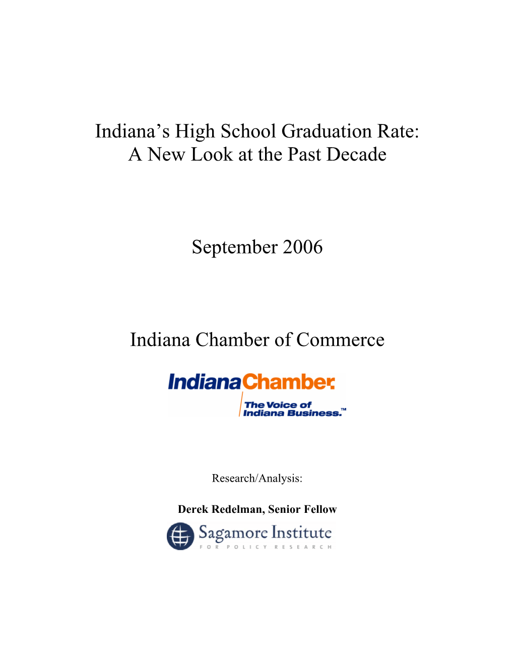 Indiana's High School Graduation Rate