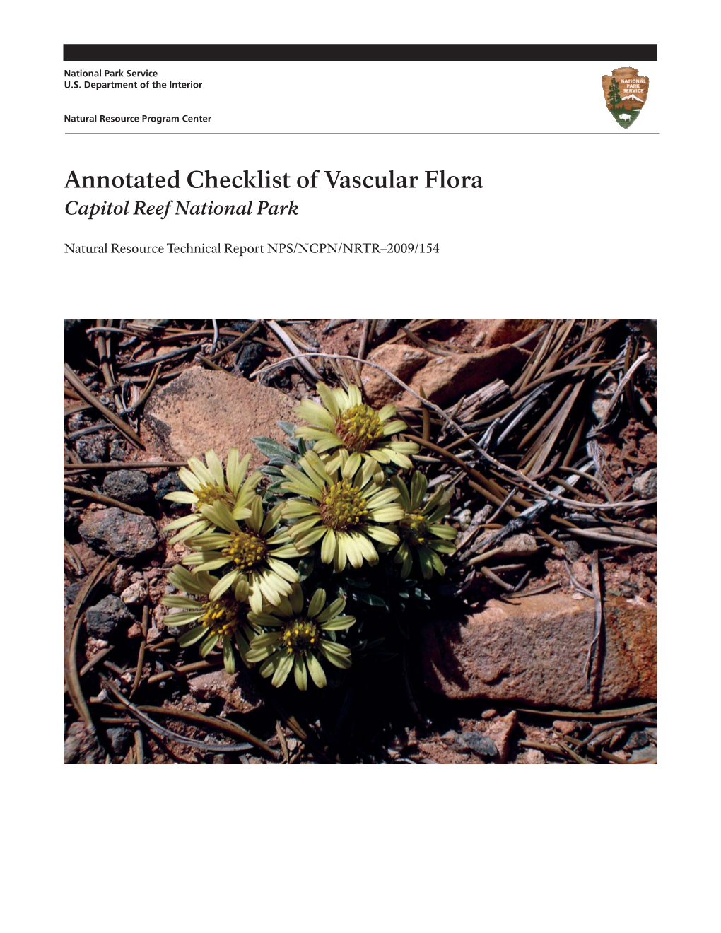 Annotated Checklist of Vascular Flora Capitol Reef National Park