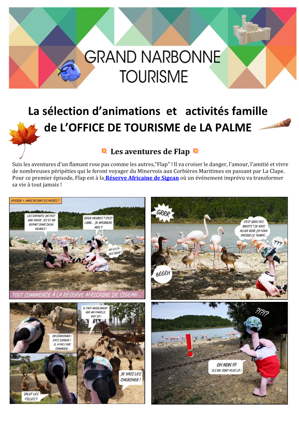 La Sélection D'animations Et Activités Famille De L'office DE TOURISME De LA PALME